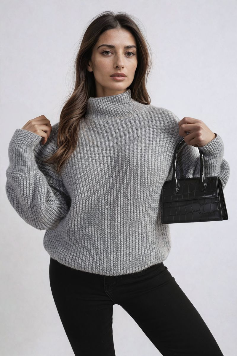 Alejandra Buttons Long Sleeves Chunky Knit Top - 7 colours