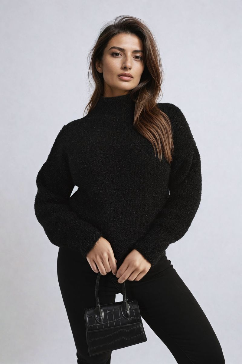 Alejandra Buttons Long Sleeves Chunky Knit Top - 7 colours