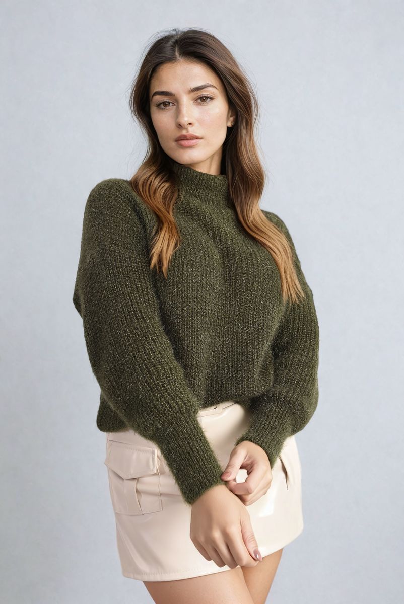 Alejandra Buttons Long Sleeves Chunky Knit Top - 7 colours