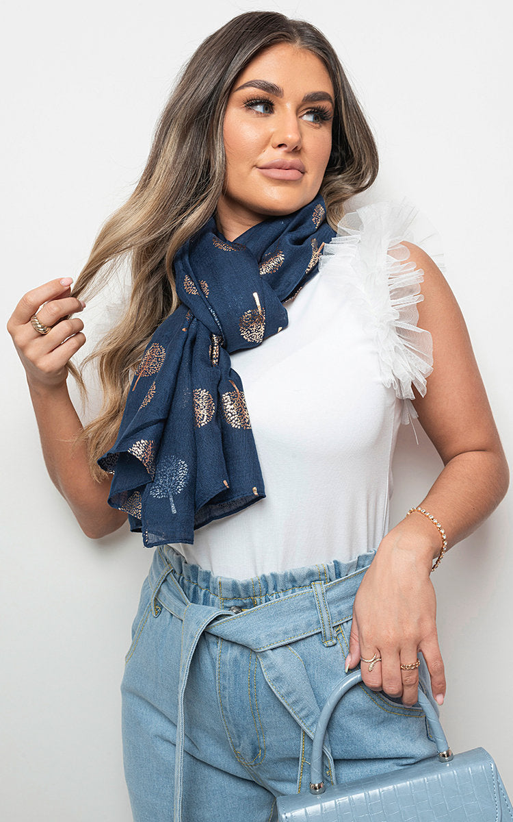 Alexandra Sparkle Tree Print Wrap Scarf - 5 colours