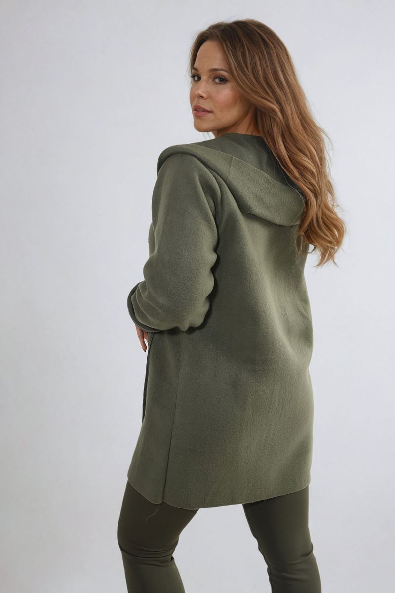 Alma Open Front Folded Sleeve Jacket with Pockets - 5 colours