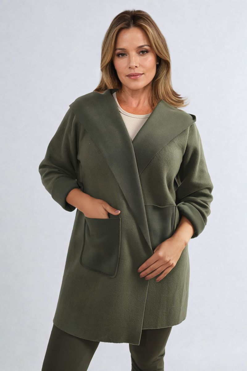 Alma Open Front Folded Sleeve Jacket with Pockets - 5 colours