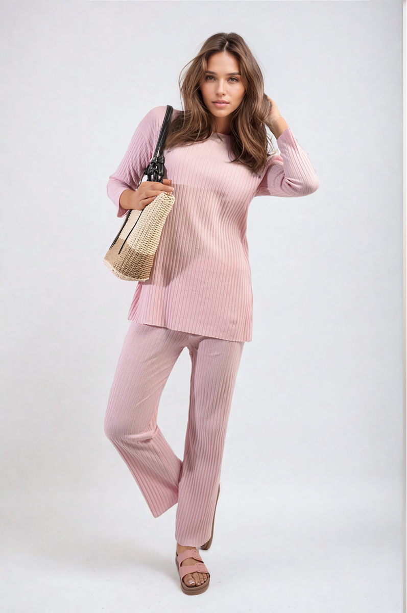 Annalise Knitted Top and Trouser Co-ord Set - 6 colours