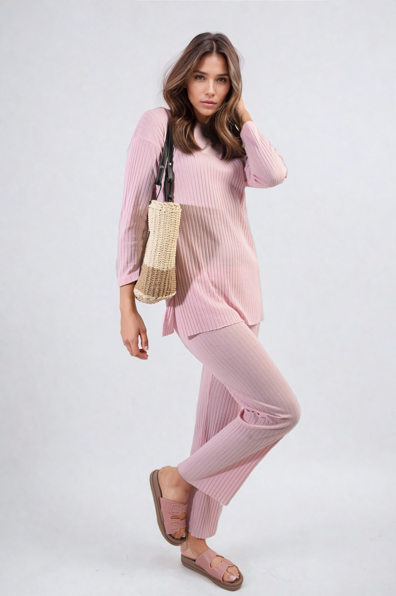 Annalise Knitted Top and Trouser Co-ord Set - 6 colours