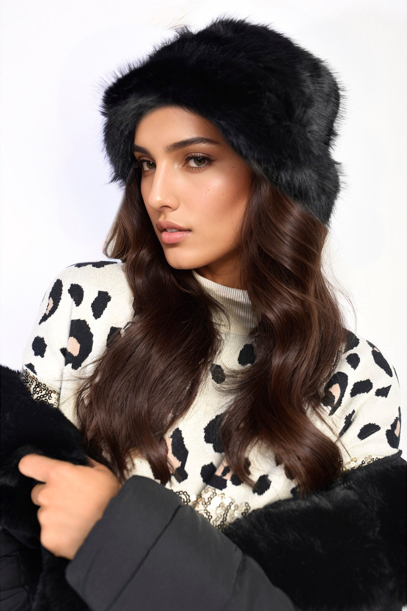 Ashley Fluffy Faux Fur Winter Hat - 4 colours