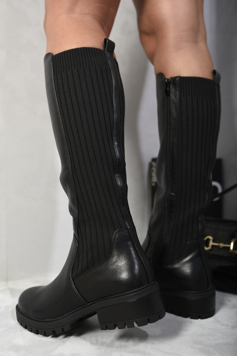 Aurelia Zip Up Knee High Boots