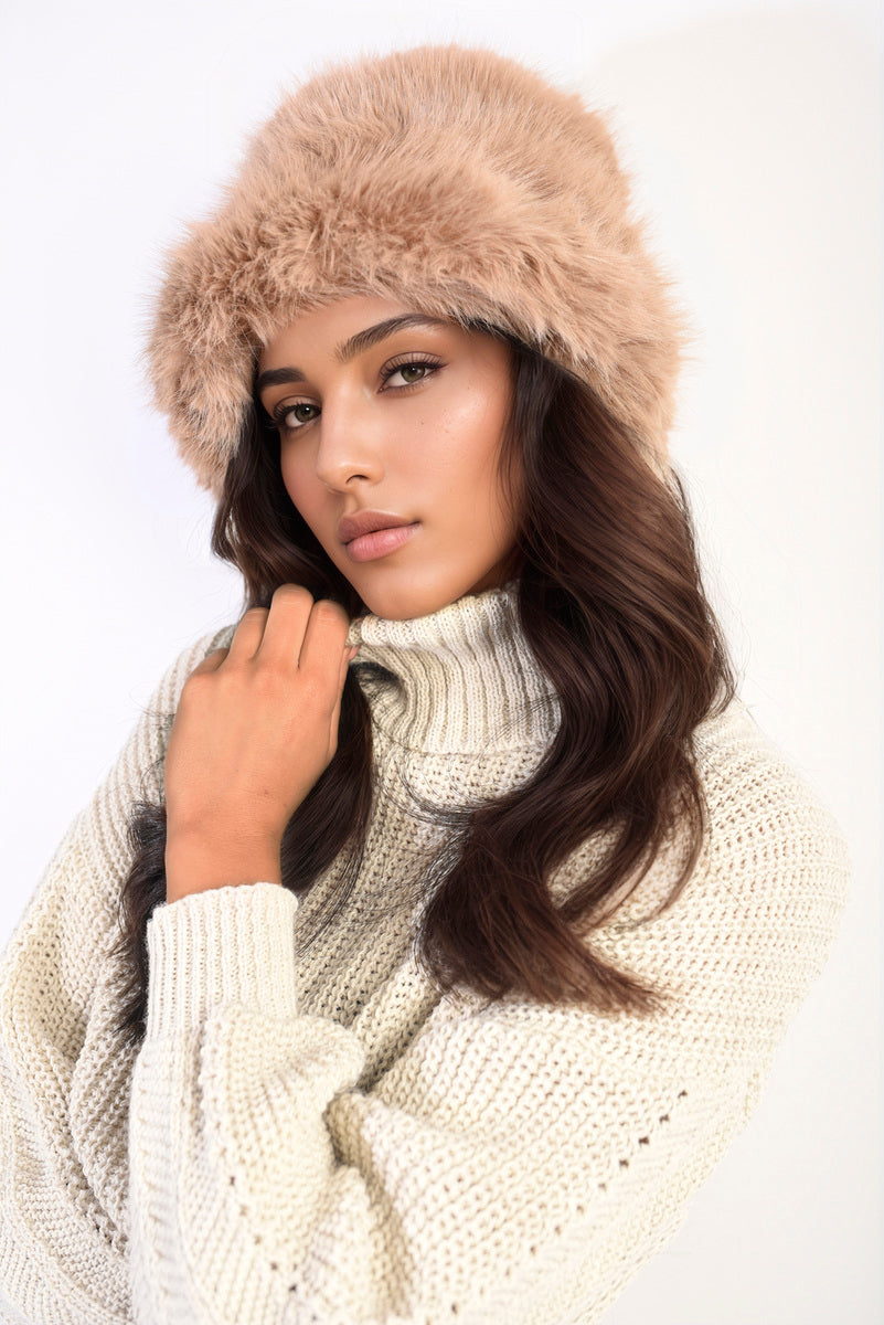 Ashley Fluffy Faux Fur Winter Hat - 4 colours