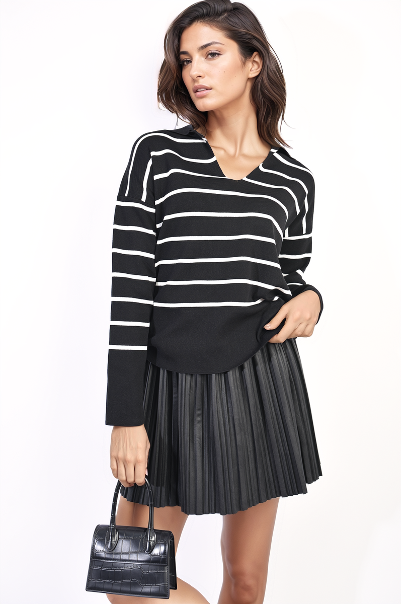 Cecelia Striped Knitted Jumper - 4 colours