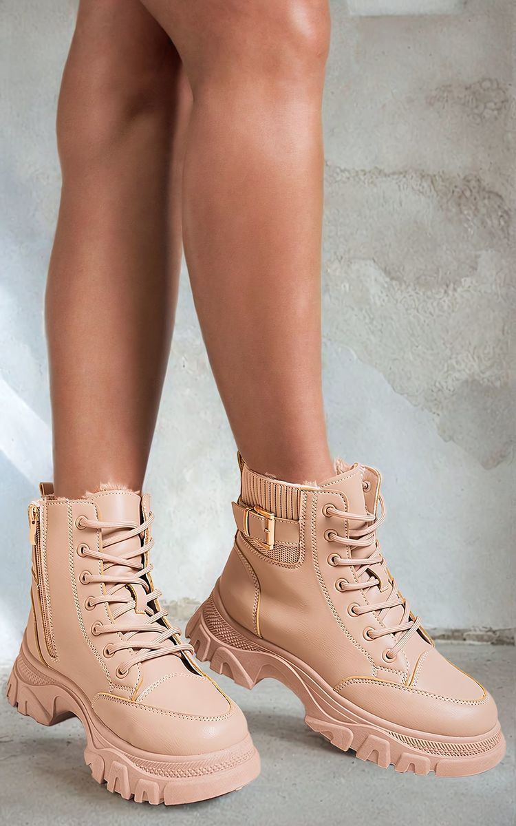 Clarissa Chunky Lace Up Platform Ankle Boots - 2 colours