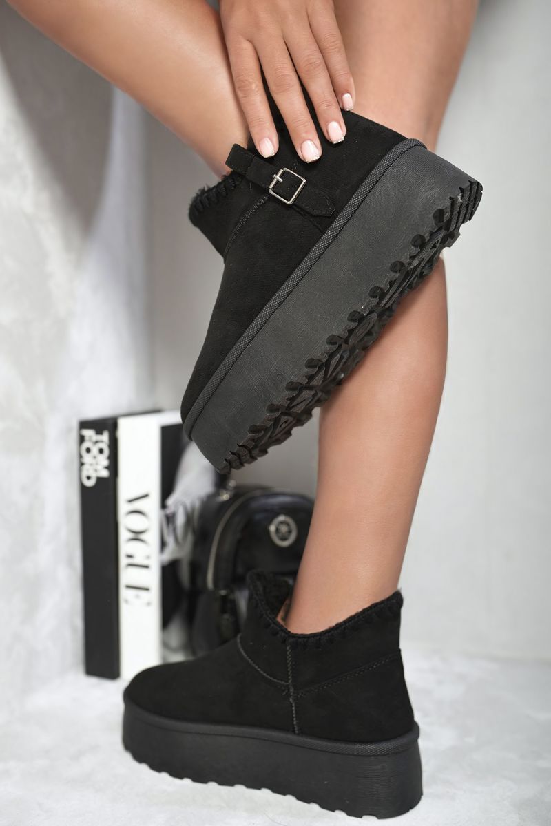 Debra Fur-lined Platform Ankle Boots - 3 colours