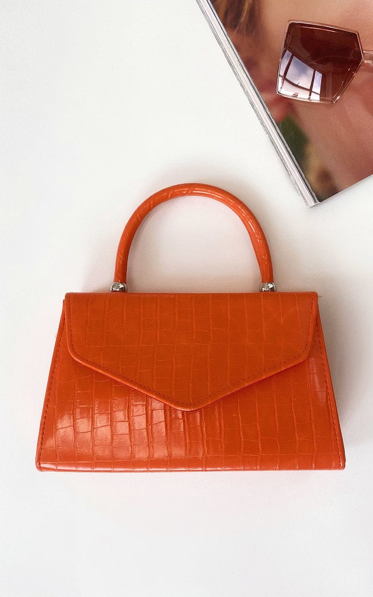 Demi Croc Print Handbag - 4 colours