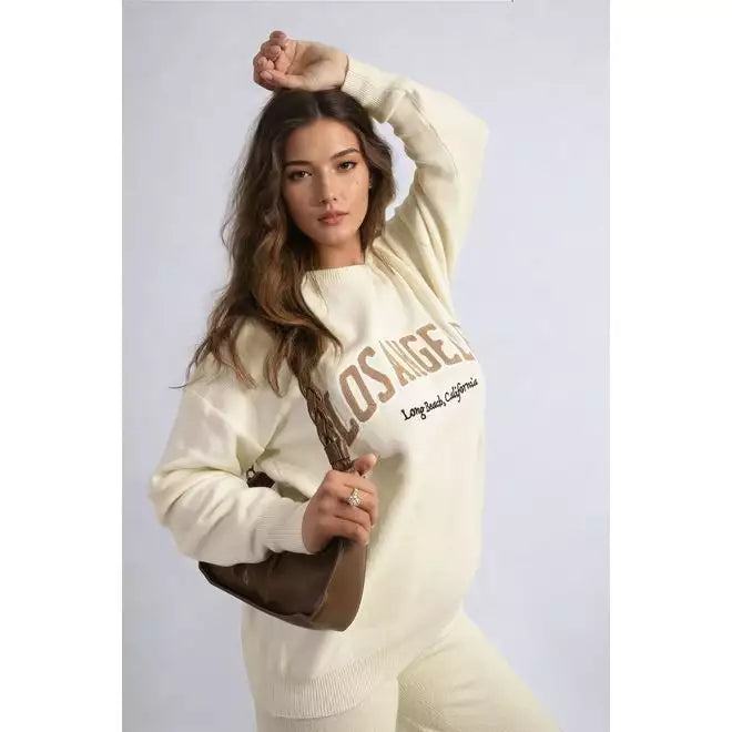 Dorothy Los Angeles Graphic Long Sleeve Knitted Jumper - 3 colours