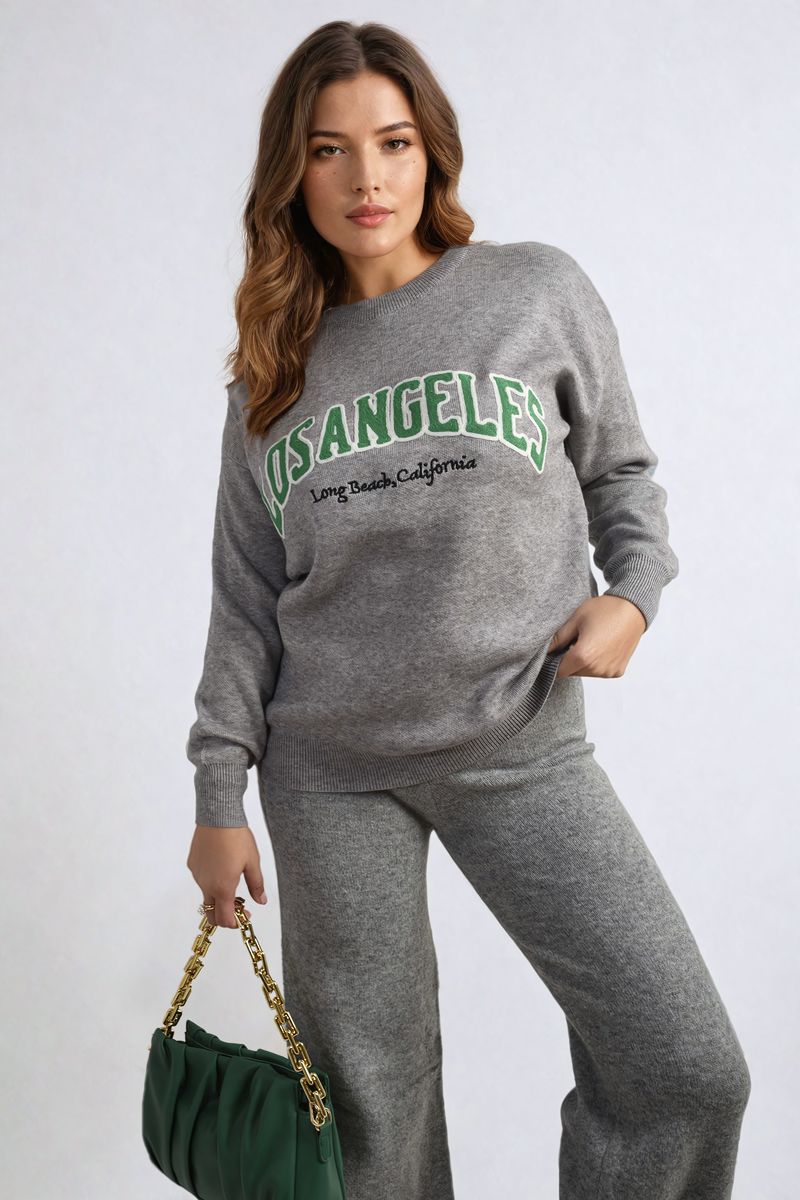 Dorothy Los Angeles Graphic Long Sleeve Knitted Jumper - 3 colours