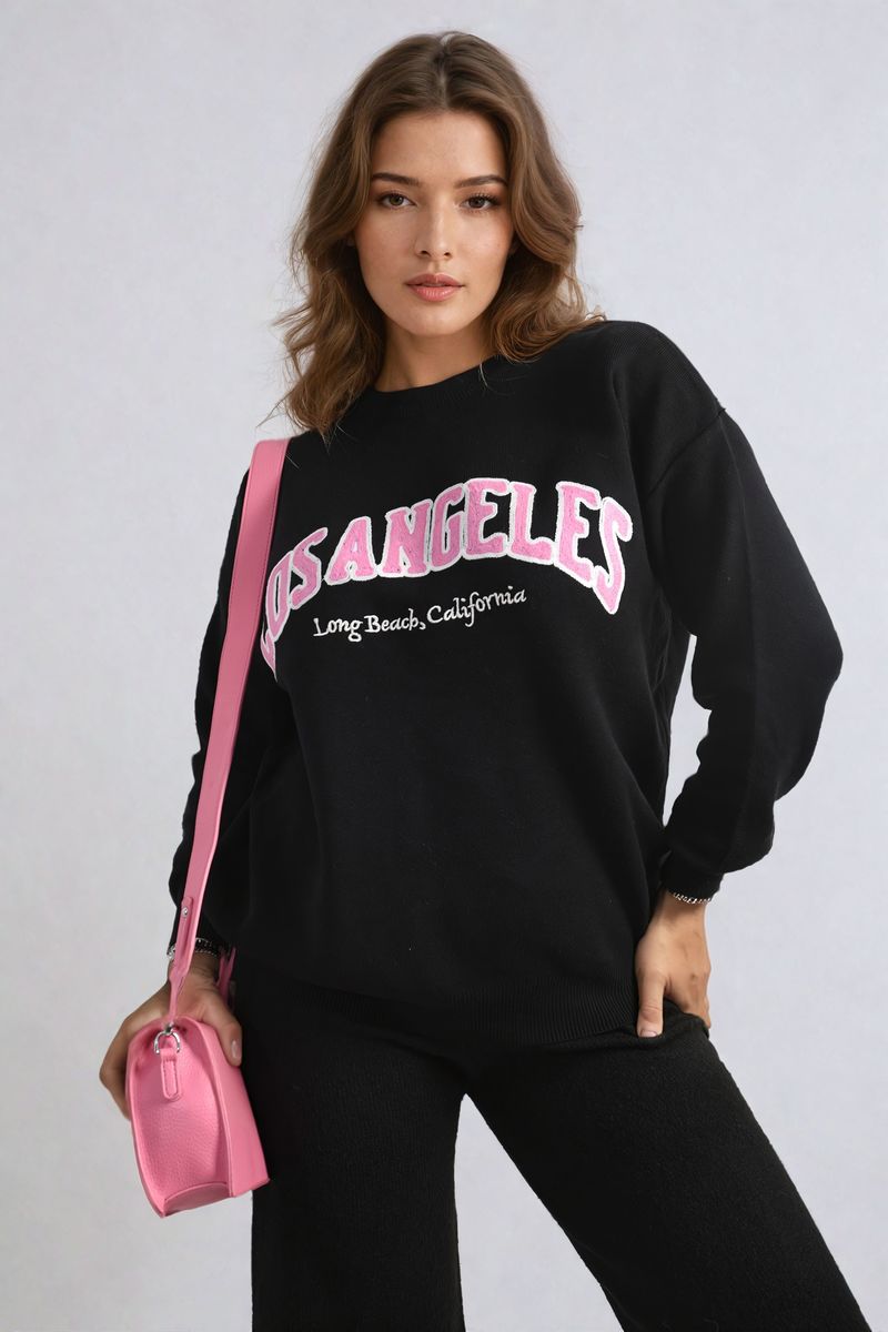 Dorothy Los Angeles Graphic Long Sleeve Knitted Jumper - 3 colours