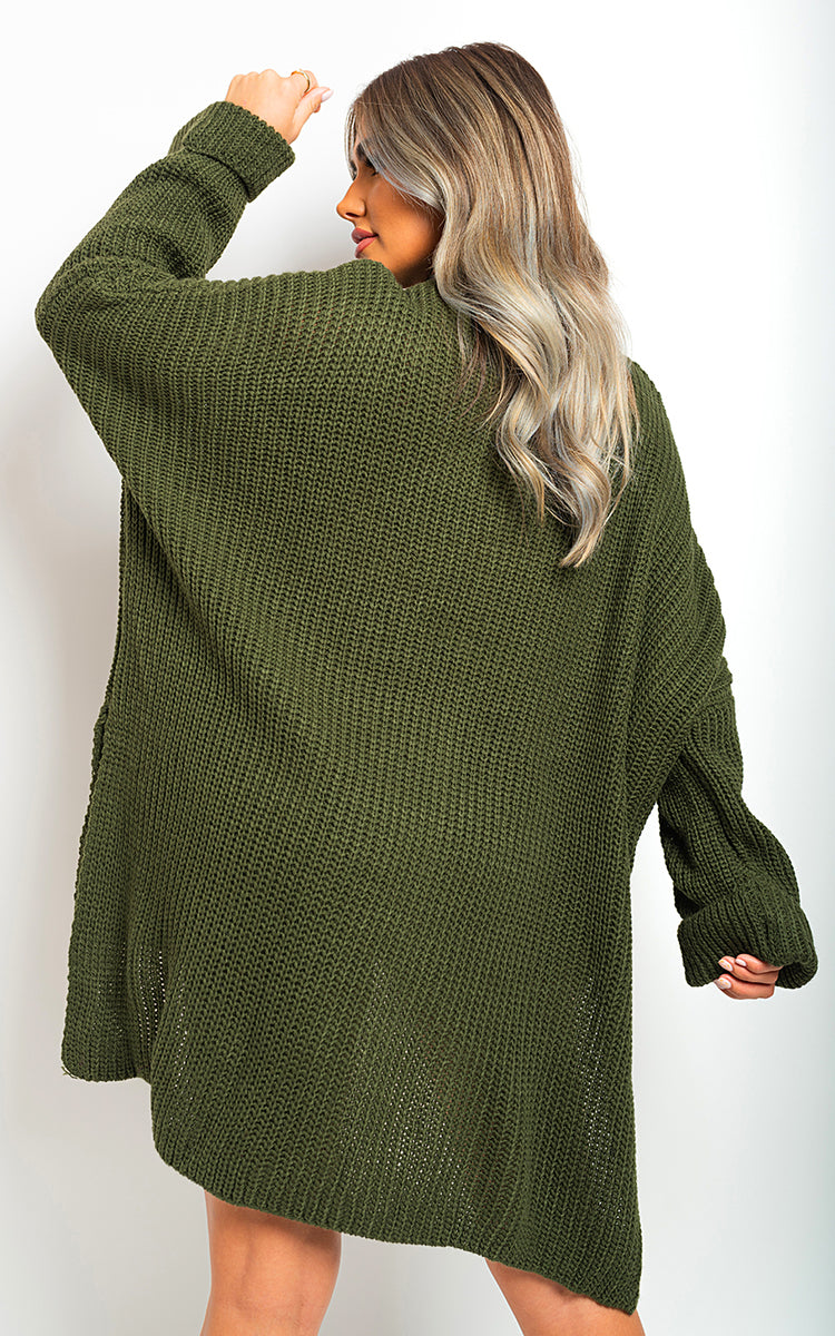 Faye High Neck Oversized Long Sleeve Knitted Jumper - 6 colours