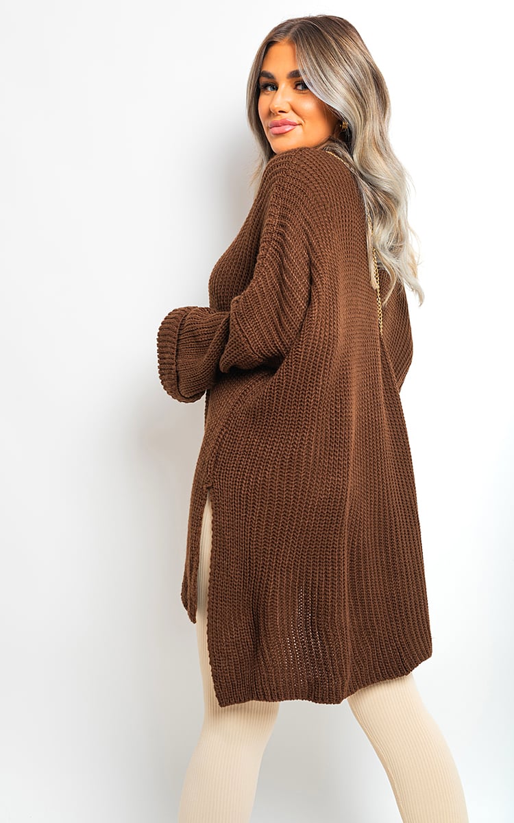 Faye High Neck Oversized Long Sleeve Knitted Jumper - 6 colours