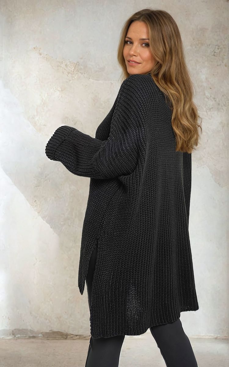 Faye High Neck Oversized Long Sleeve Knitted Jumper - 6 colours