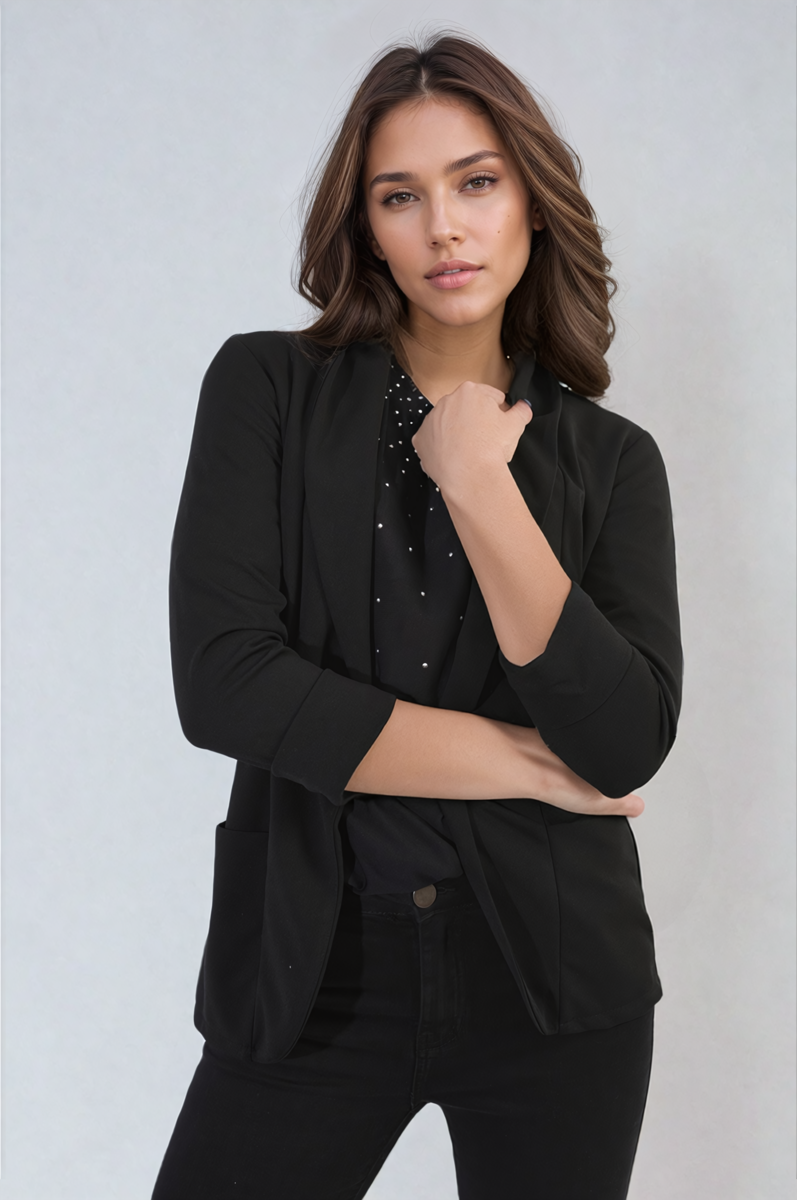 Francesca Open Front Cardigan with Front Pockets - 10 colours