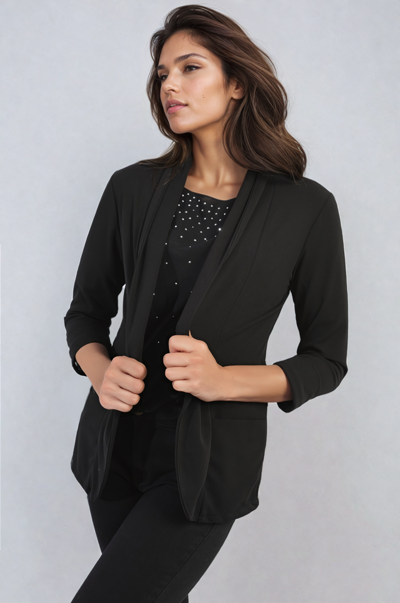 Francesca Open Front Cardigan with Front Pockets - 10 colours