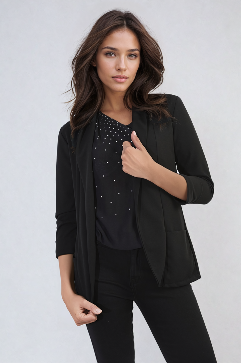 Francesca Open Front Cardigan with Front Pockets - 10 colours