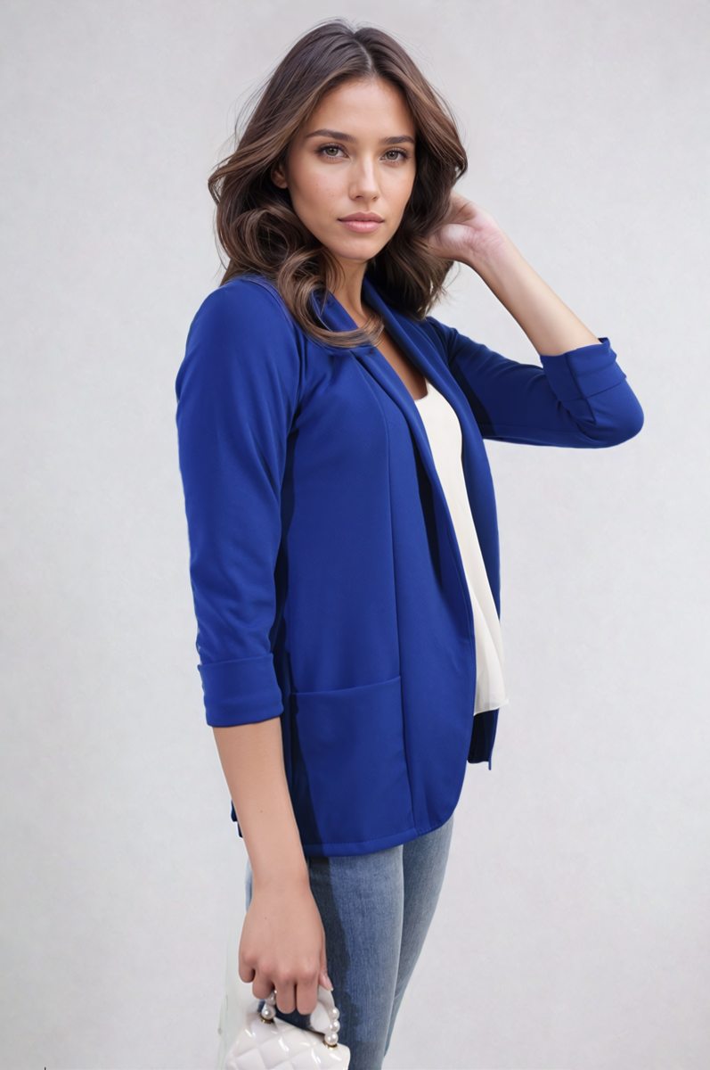 Francesca Open Front Cardigan with Front Pockets - 10 colours