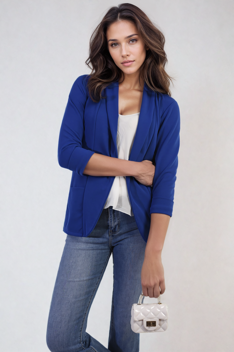 Francesca Open Front Cardigan with Front Pockets - 10 colours