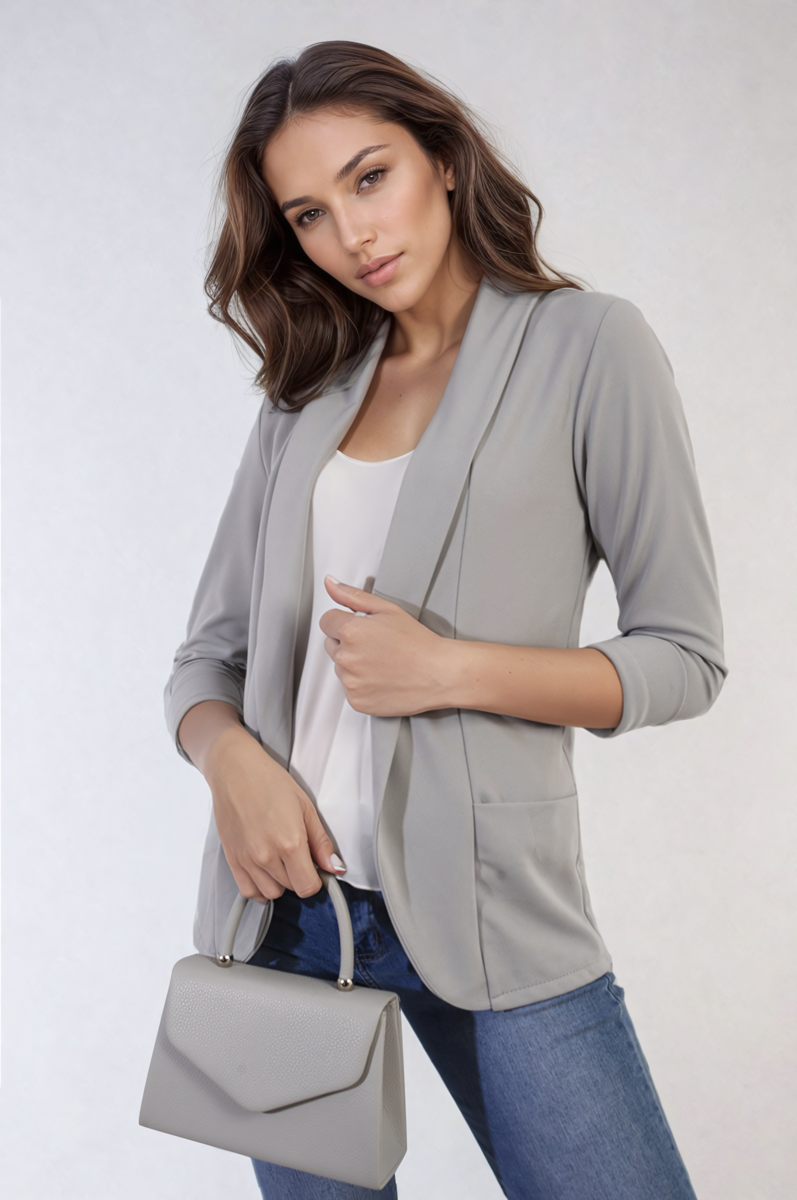 Francesca Open Front Cardigan with Front Pockets - 10 colours