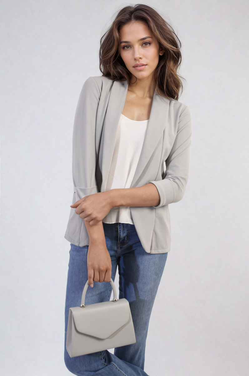 Francesca Open Front Cardigan with Front Pockets - 10 colours