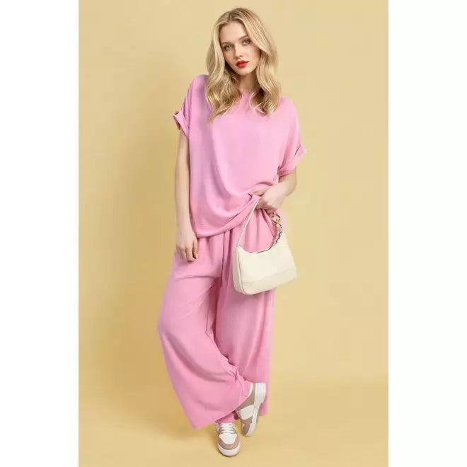 Hailey Oversized Top and Wide Leg Trousers Co-ord Set