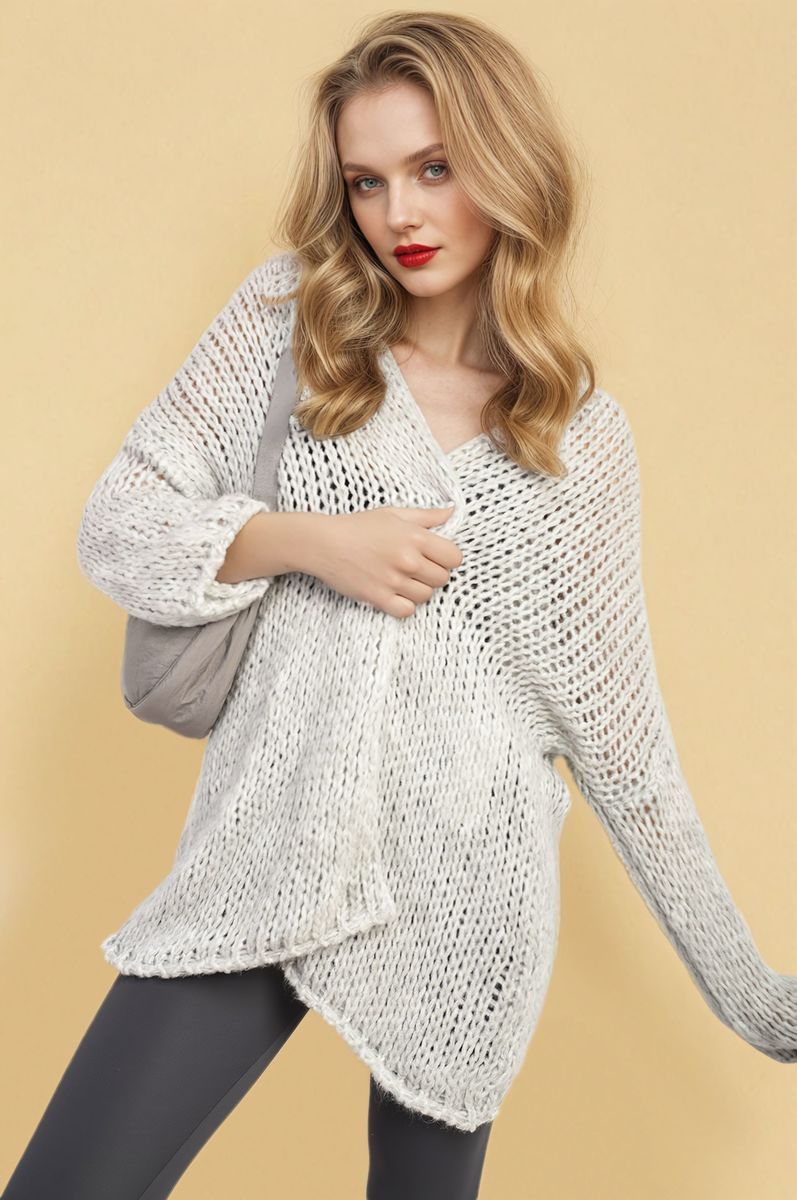 Hazel Chunky Long Sleeve Knitted Cardigan - 4 colours