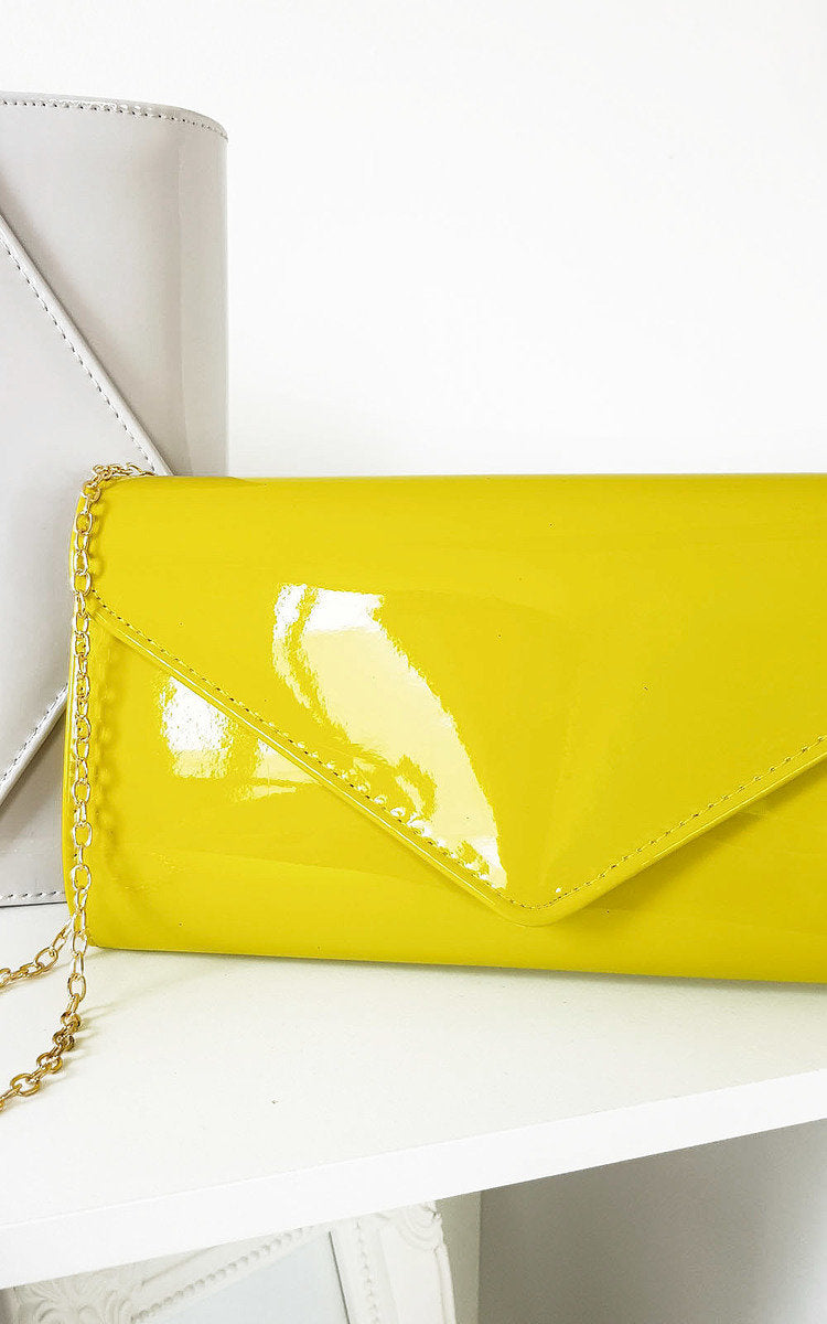 Heidi Patent Envelope Clutch Bag