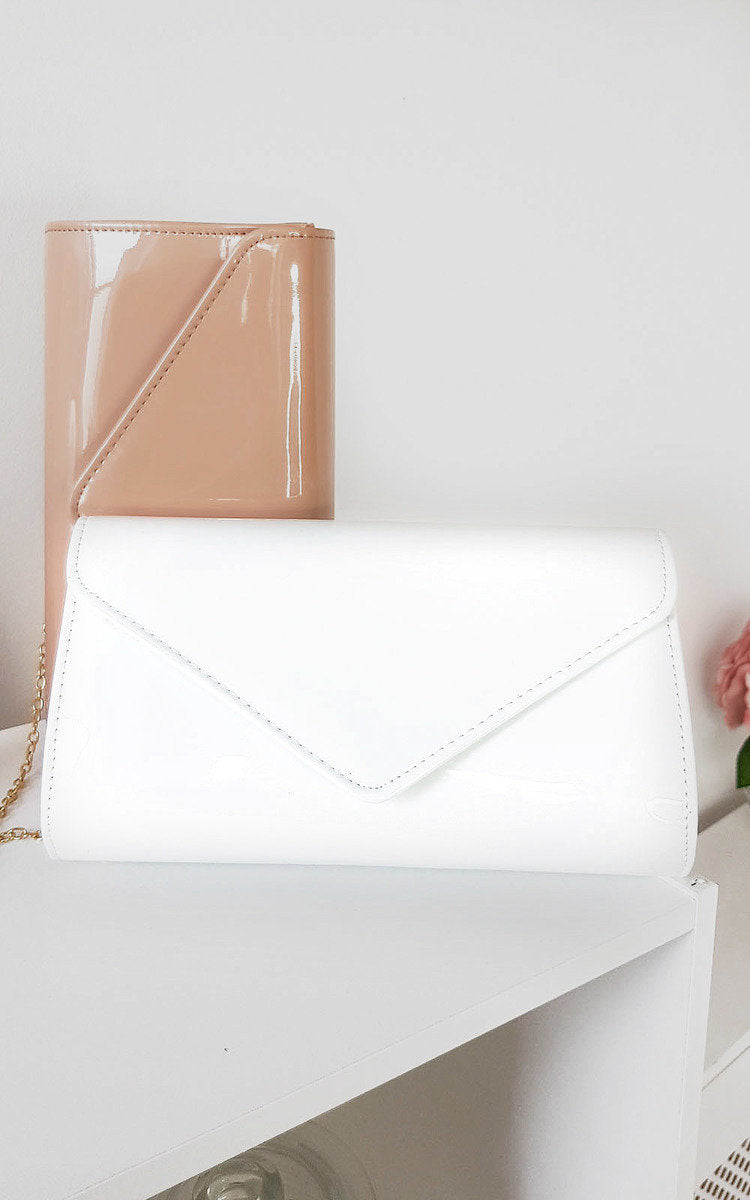 Heidi Patent Envelope Clutch Bag