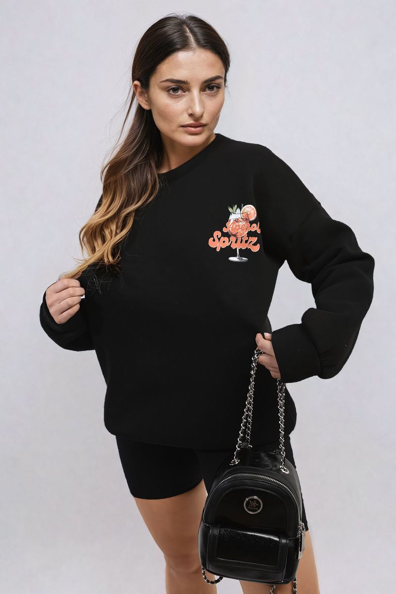 Helen Aperol Spritz Cocktail Graphic Knitted Jumper - 2 colours