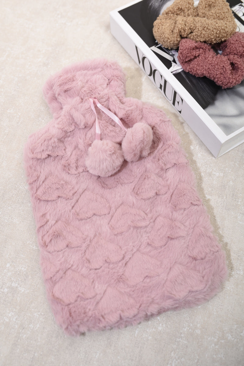 Ivy Faux Fur Hot Water Bottle - 9 colours