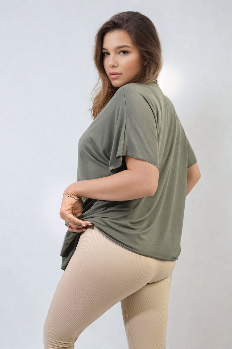 Juliana Short Sleeve V-Neck Loose Top - 8 colours