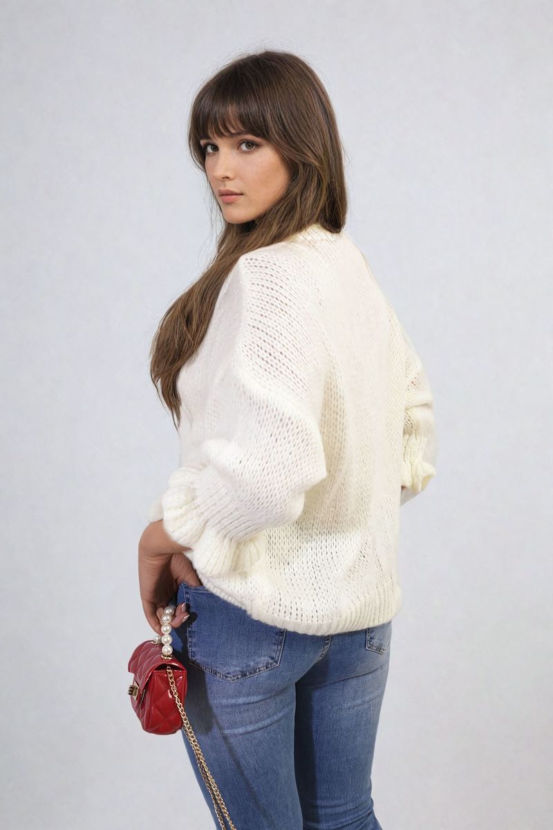 Juliana Tie Front Detail Chunky Knit Jumper - 5 colours