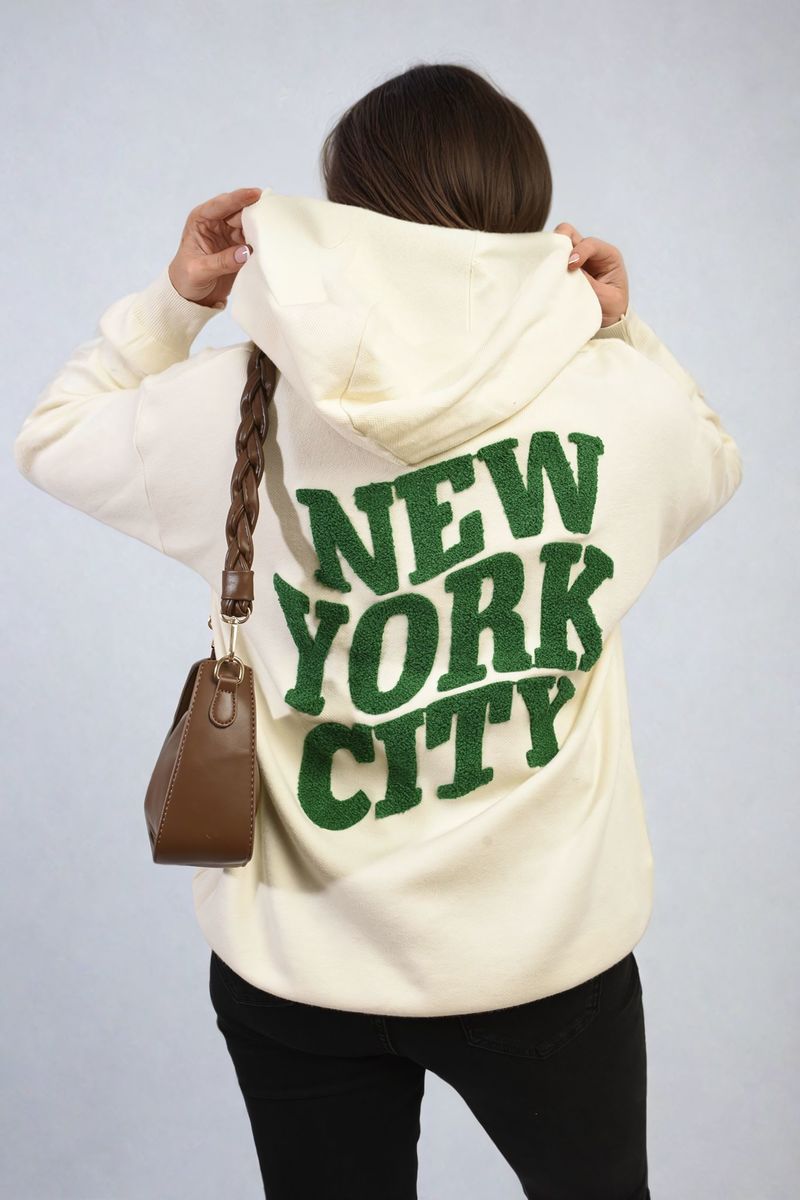 Karen New York City Print Knitted Hoodie - 5 colours