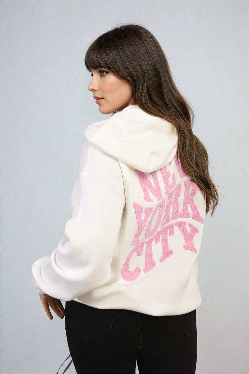 Karen New York City Print Knitted Hoodie - 5 colours