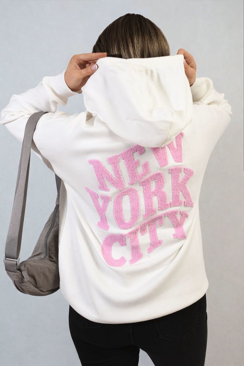 Karen New York City Print Knitted Hoodie - 5 colours