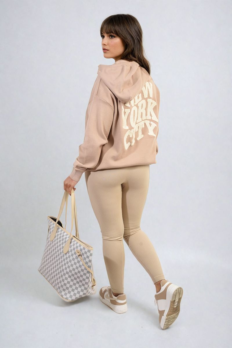 Karen New York City Print Knitted Hoodie - 5 colours