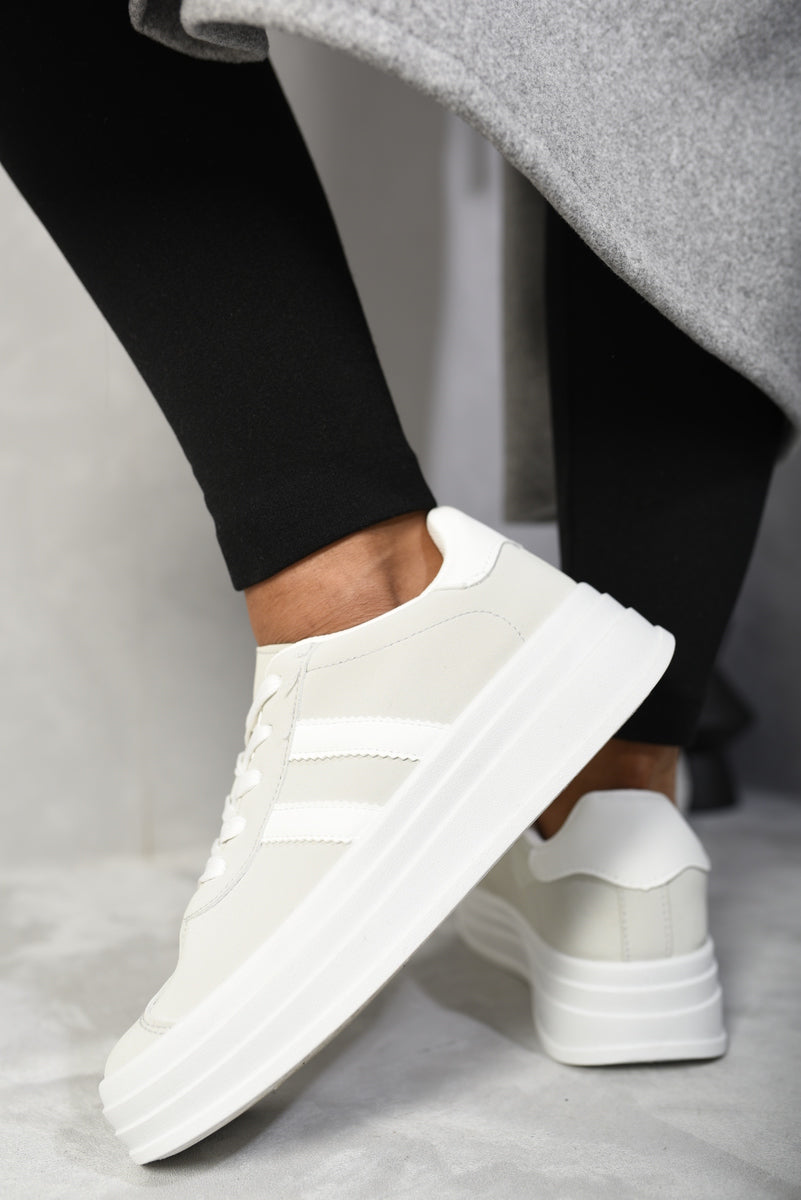 Kaylee Lace Up Platform Trainers