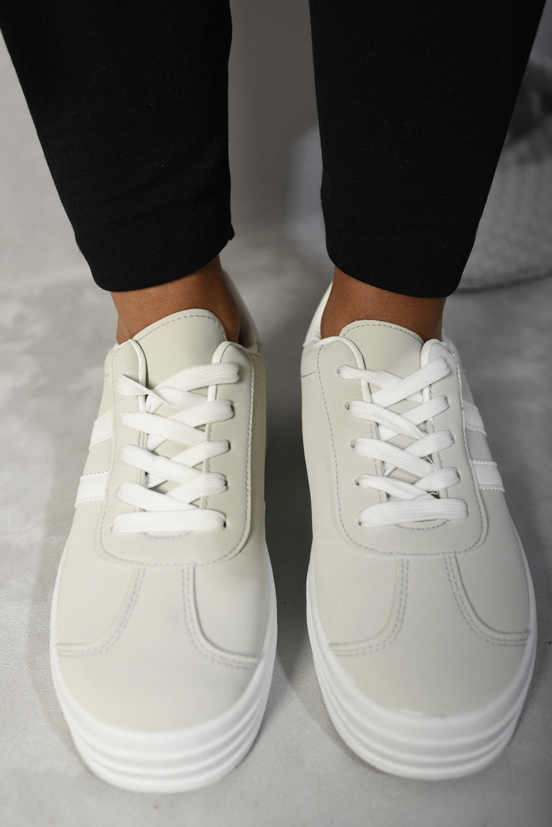 Kaylee Lace Up Platform Trainers