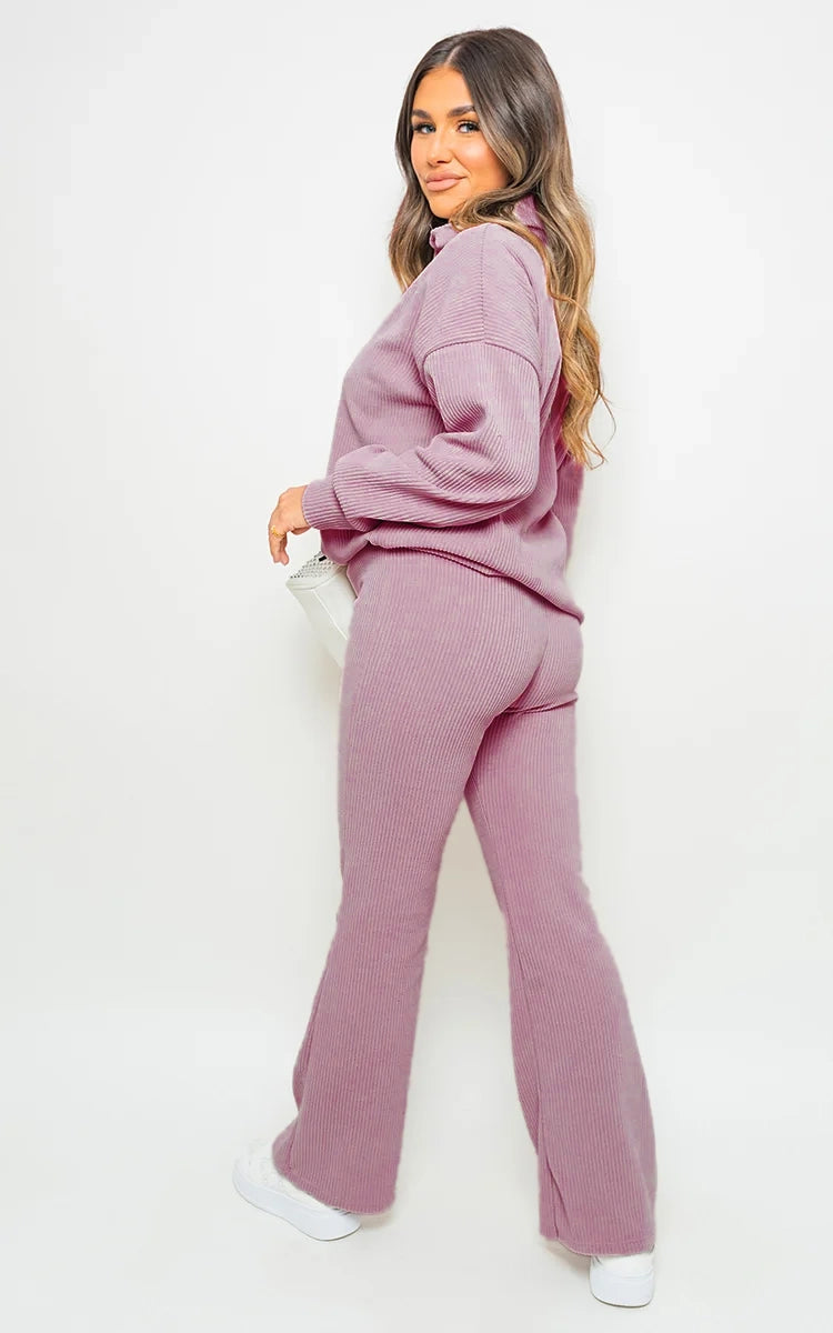 Kelsey Collared Long Sleeve & Trouser Co-ord Set - 13 colours