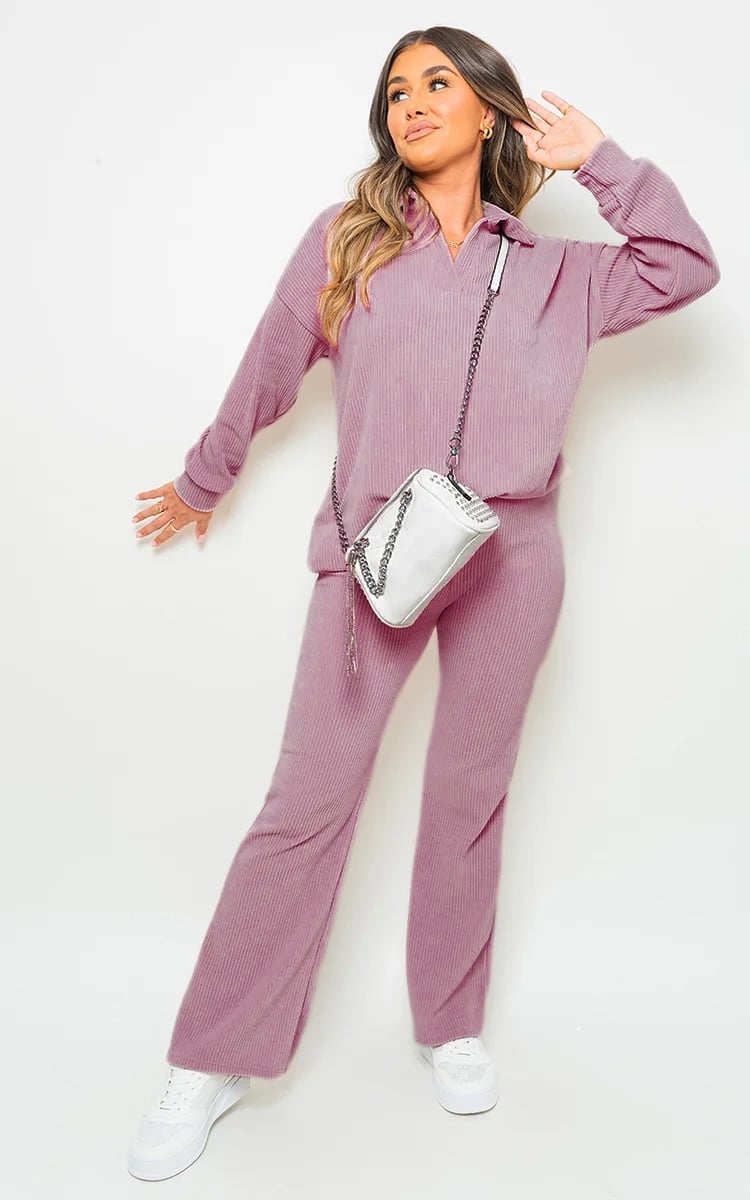 Kelsey Collared Long Sleeve & Trouser Co-ord Set - 13 colours