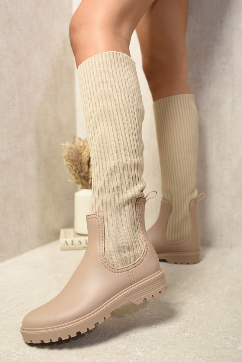 Lucille High Sock Platform Boots - 4 colours