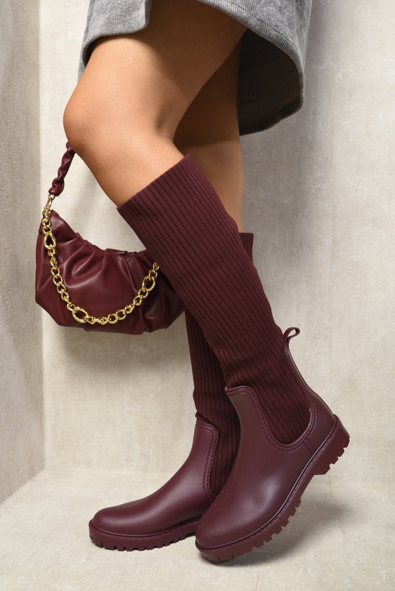 Lucille High Sock Platform Boots - 4 colours