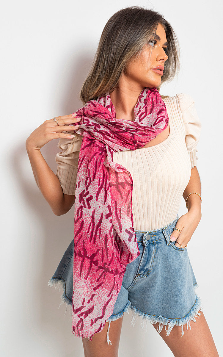 Maddison Printed Wrap Scarf - 3 colours