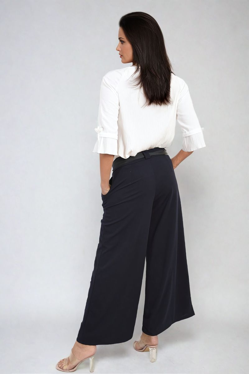 Mariana Belted High Waist Wide Leg Trouser - 6 colours