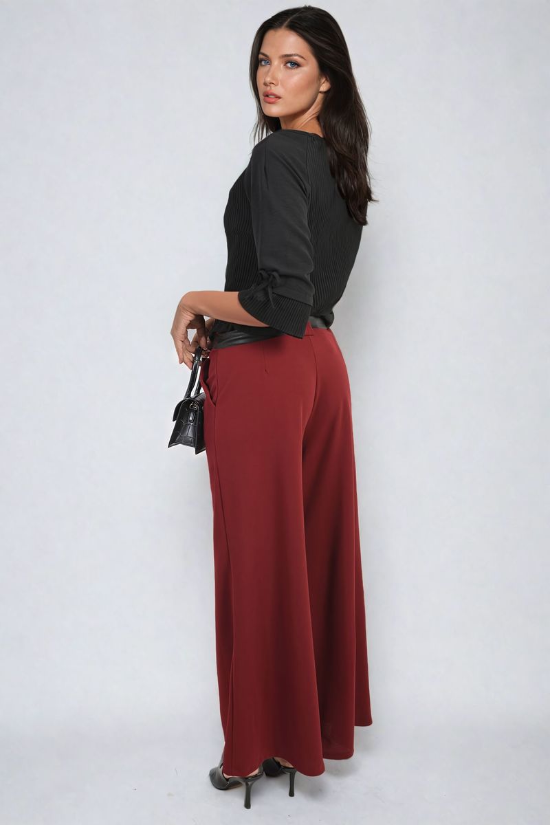 Mariana Belted High Waist Wide Leg Trouser - 6 colours