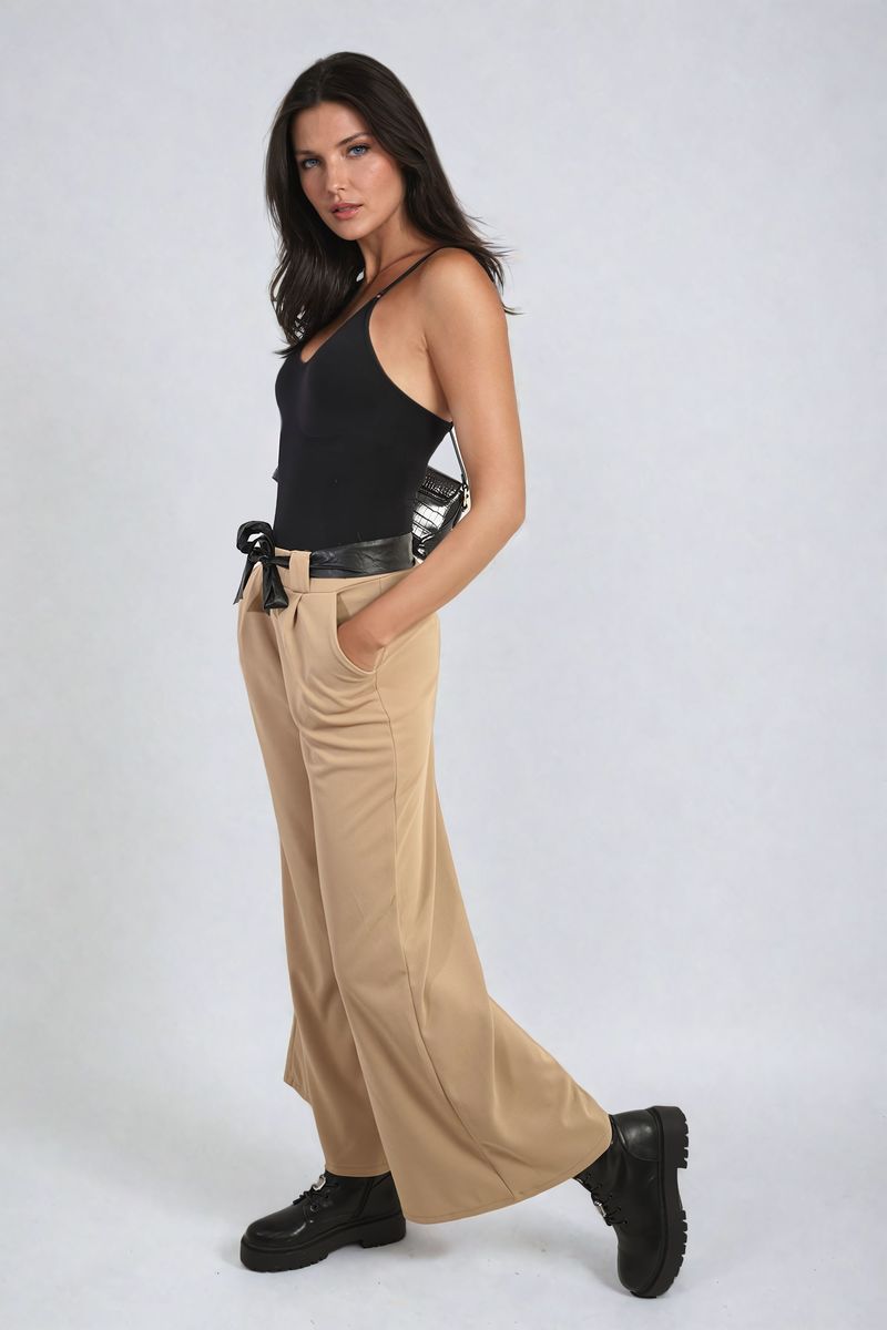 Mariana Belted High Waist Wide Leg Trouser - 6 colours